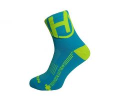 ponožky HAVEN LITE Silver NEO blue/yellow (2 páry) 6-7 (39-41) 